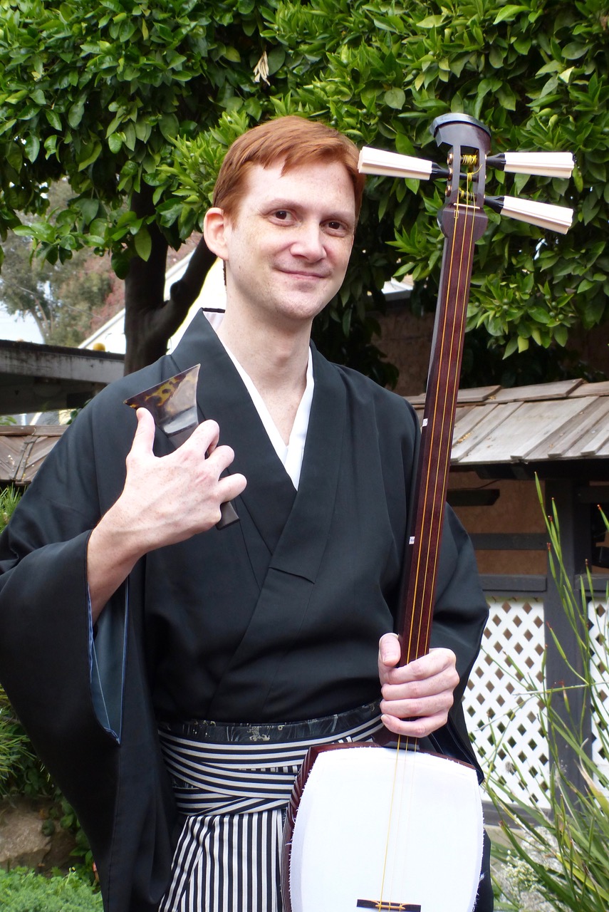 津軽三味線奏者 Mike Penny さん 袴撮影